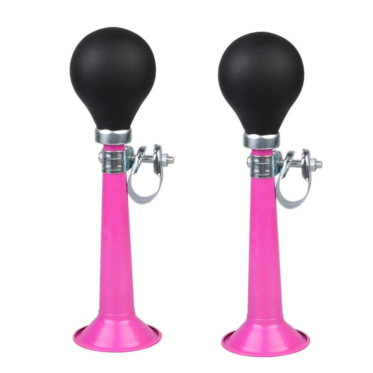2pcs 7 inch Metal Plating Bicycle Air Horn Bicycle Accessories, Black, Red, Blue, Pink, Green, Silver - WAYBIKER
