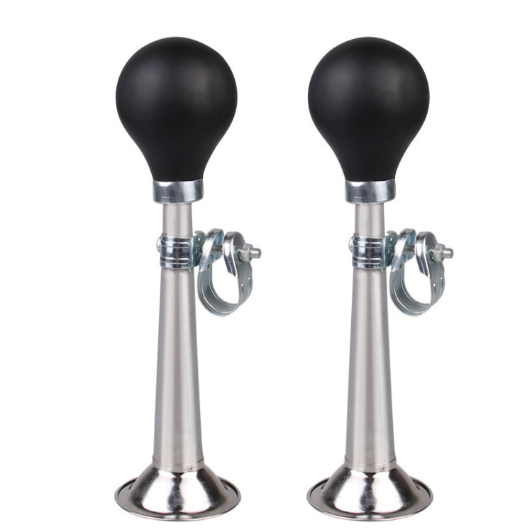 2pcs 7 inch Metal Plating Bicycle Air Horn Bicycle Accessories, Black, Red, Blue, Pink, Green, Silver