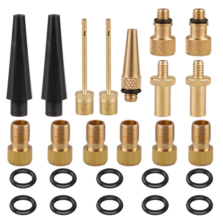 SV/AV/DV Bicycle Valve Adapter Set Bike Ball Pump Accessories, 15 in 1, 24 in 1 with Leather Ring, 25 in 1, 24 in 1, 32 in 1, 16 in 1, 10 in 1, 3sets 3 in 1, 12 in 1, 3sets 5 in 1, 3sets 4 in 1, 3sets 4 in 1 Gold, 14 in 1, 16 in 1 with Split Box�������...