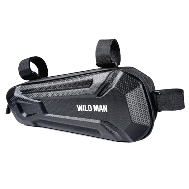 WILD MAN XT9 1.8L EVA Hard Shell Bike Front Beam Triangle Bag Electric Vehicle Waterproof Bag, XT9 (Sun), XT9 (Twill) - WAYBIKER