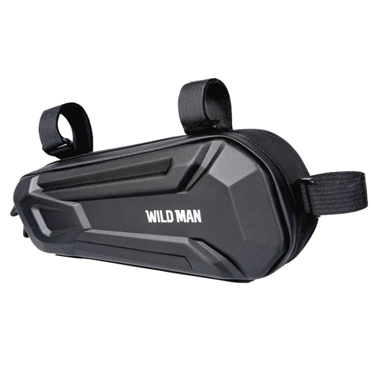 WILD MAN XT9 1.8L EVA Hard Shell Bike Front Beam Triangle Bag Electric Vehicle Waterproof Bag, XT9 (Sun), XT9 (Twill) - WAYBIKER