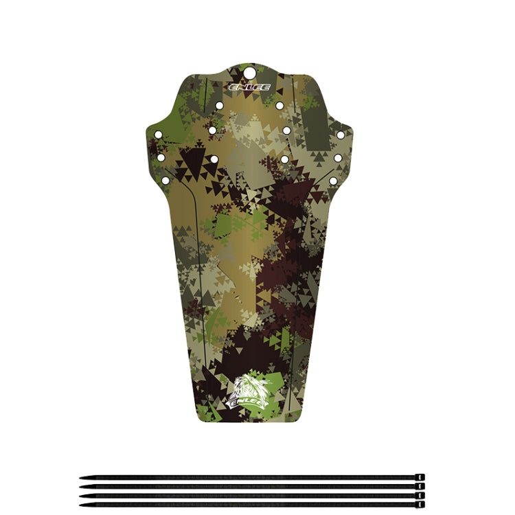 ENLEE Mountain Bike Fenders Mountain Bicycle Saddle Universal Riding Accessories, Carbon Fiber, Camouflage, Lightning