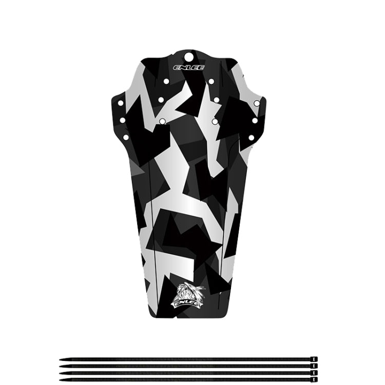 ENLEE Mountain Bike Fenders Mountain Bicycle Saddle Universal Riding Accessories, Carbon Fiber, Camouflage, Lightning