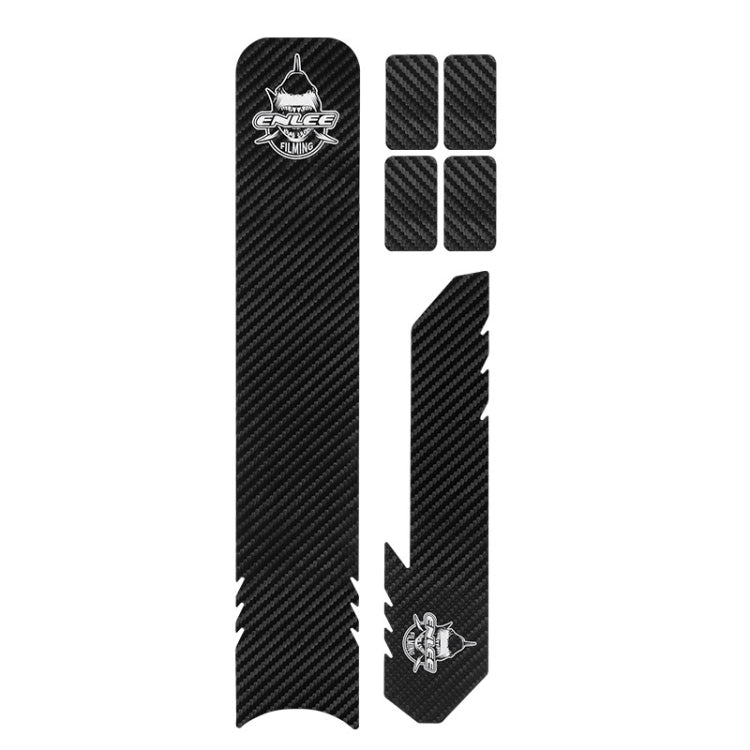 ENLEE E17305 6pcs /Set Road Bike Frame Stickers Thickened Waterproof Chain Guard Protector Decal, Carbon Fiber, Stripe, Anime, Diamond