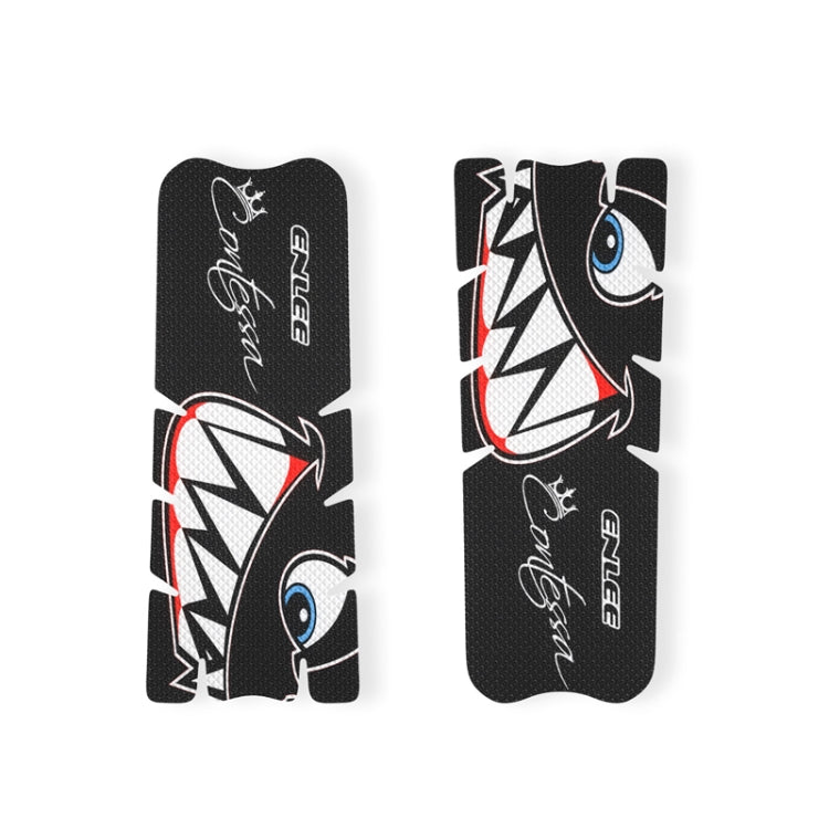 ENLEE EM2201 2pcs /Set Bicycle Crank Protective Covers Universal Decoration For Mountain And Road Bikes, Shark, Transparent, Flash, Explosion