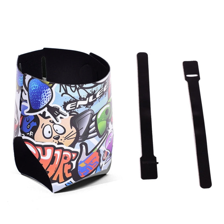 ENLEE Bicycle Water Bottle Cage Mountain Road Bike Universal Folding Water Cup Holder, Graffiti, Beauty