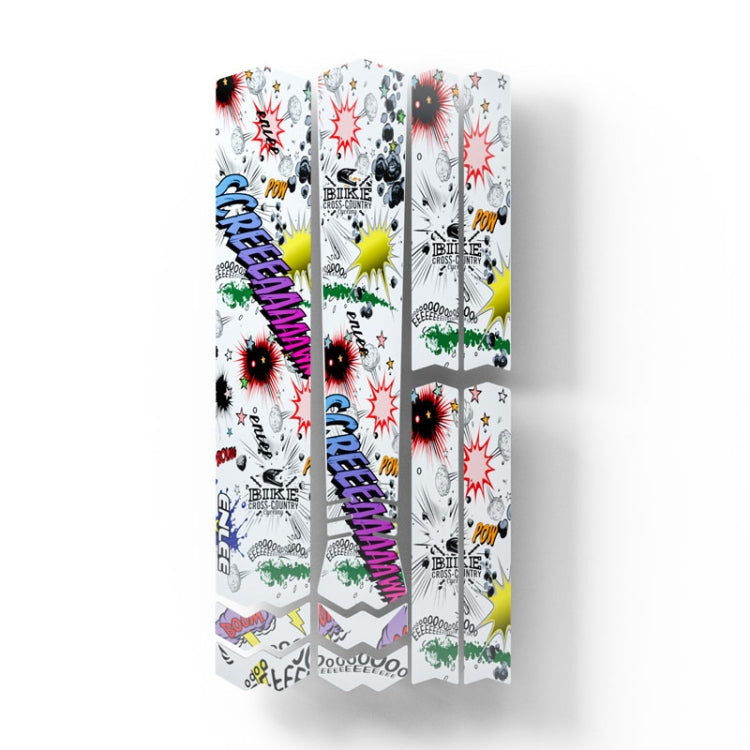 ENLEE E-2210 10pcs /Set Bicycle Jersey Stickers Mountain Bike Frame Protection Adhesive Tape, Transparent, Explosion, Anime, Aurora, Camouflage, Shark, Snake, Stripe, Graffiti, Chinese Style