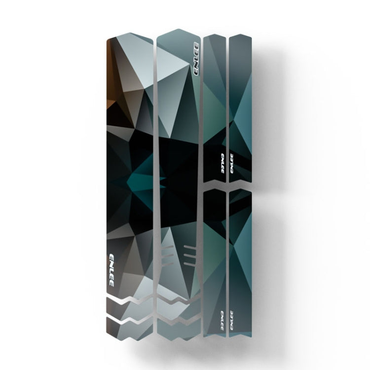 ENLEE E-2210 10pcs /Set Bicycle Jersey Stickers Mountain Bike Frame Protection Adhesive Tape, Transparent, Explosion, Anime, Aurora, Camouflage, Shark, Snake, Stripe, Graffiti, Chinese Style