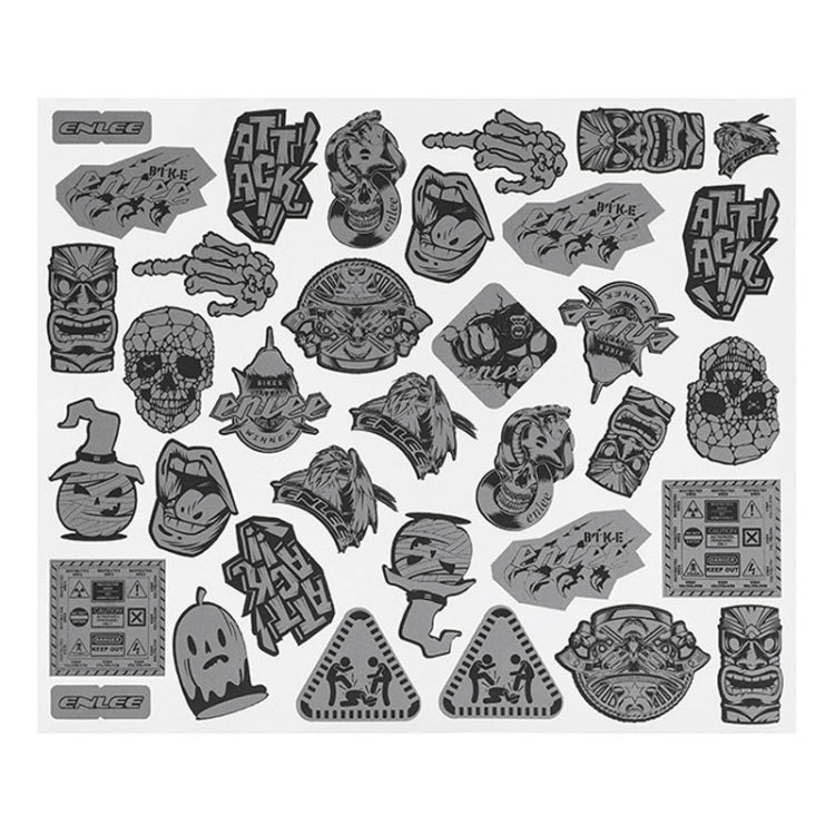 Electrical Motorcycle Graffiti Reflective Stickers Bicycle Decorative Warning Strips, ENLEE EN-6541 35pcs /Set