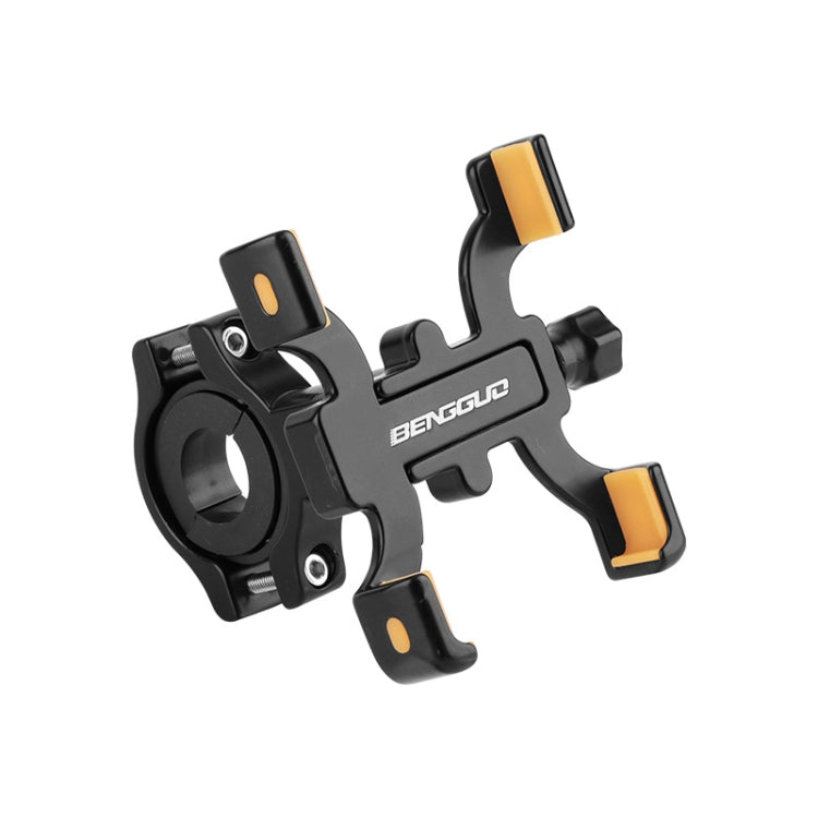 BENGGUO Bicycle Aluminum Alloy Four-claw Cycling Mobile Phone Holder, Handlebars, Stem Style, Rear View Mirror