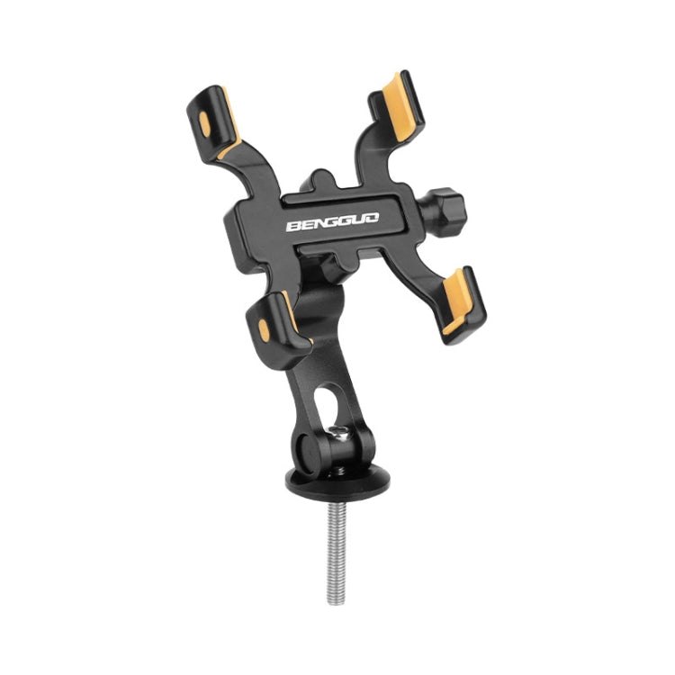BENGGUO Bicycle Aluminum Alloy Four-claw Cycling Mobile Phone Holder, Handlebars, Stem Style, Rear View Mirror - WAYBIKER