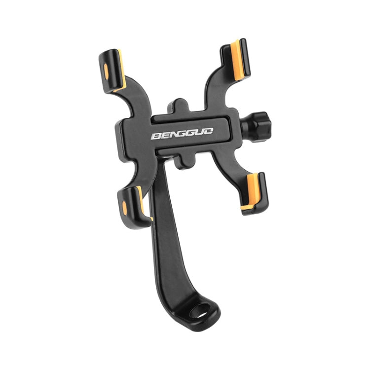 BENGGUO Bicycle Aluminum Alloy Four-claw Cycling Mobile Phone Holder, Handlebars, Stem Style, Rear View Mirror - WAYBIKER