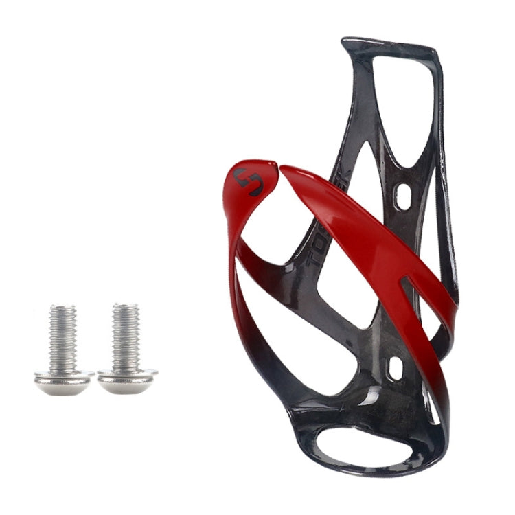 TOSEEK Outdoor Cycling Carbon Fiber Open Water Bottle Cage, Black Matt, Black Glossy, White Glossy, Red Glossy, Blue Glossy, Orange Glossy