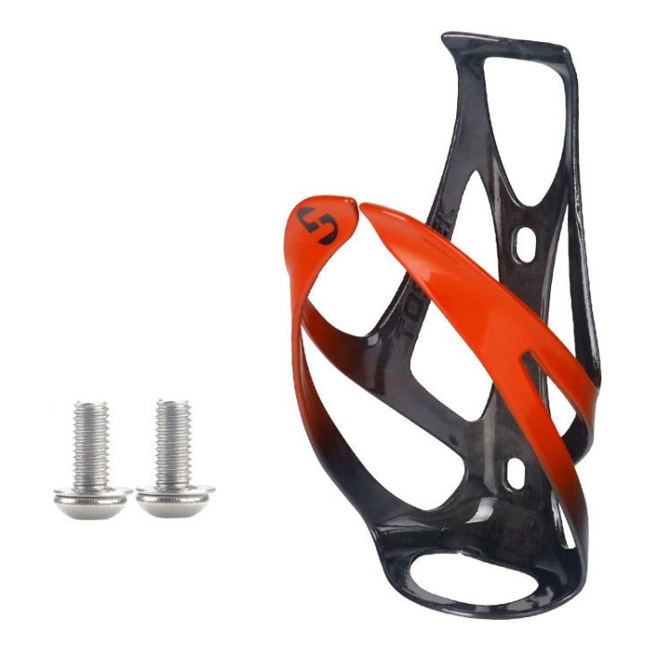 TOSEEK Outdoor Cycling Carbon Fiber Open Water Bottle Cage, Black Matt, Black Glossy, White Glossy, Red Glossy, Blue Glossy, Orange Glossy