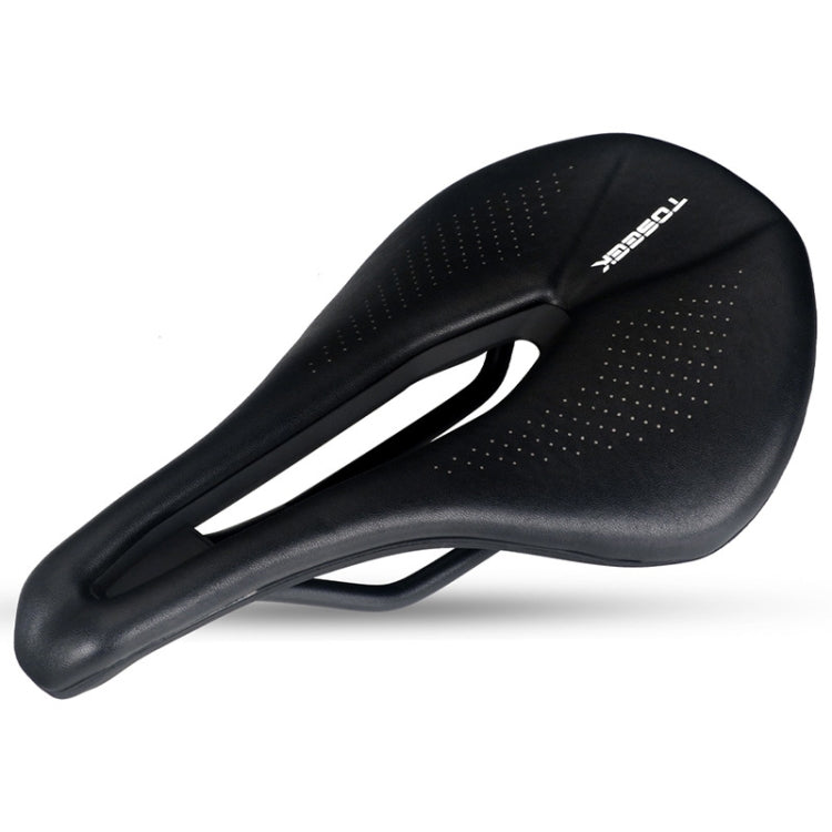 TOSEEK Bicycle Wide Seat Cushion Shock Absorption Comfortable Saddle, Black, White, Red, Orange, Green, Pink