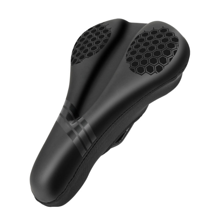 ESLNF Mountain Bike Saddle Cover Cycling Shock Absorbing Saddle Gear, Round Logo, Honeycomb