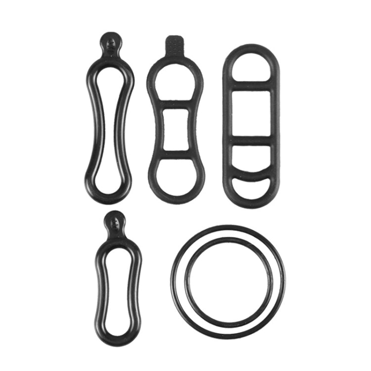 Bicycle Headlight Silicone Strap Tail Light Fixed Leather