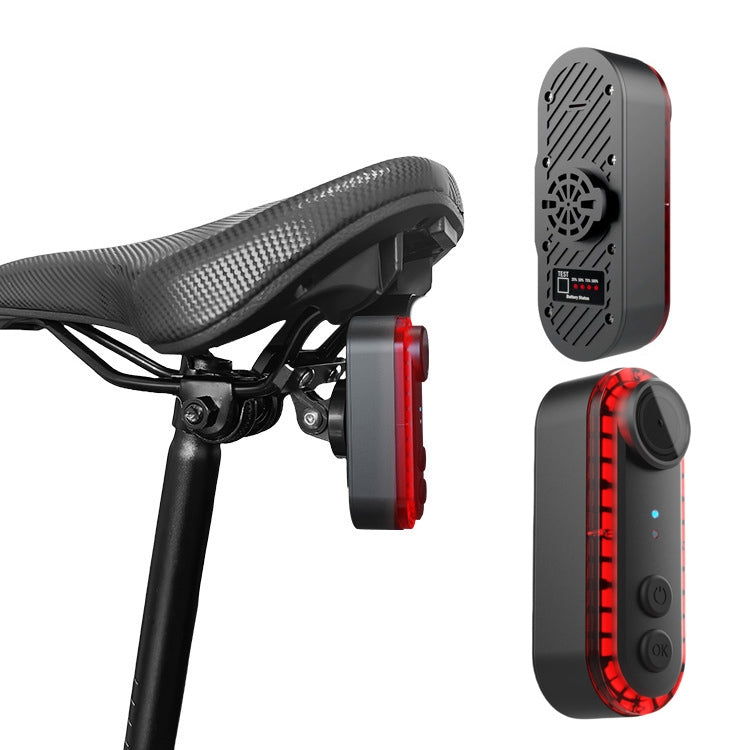 Bike Warning Tail Light 1080P WiFi Camera Recorder Waterproof Bicycle Rear Light for Riding Cycling, Rotate Mount, Clamp Mount, Strap Mount, Rearview Mirror Mount, Saddle Tube Mount