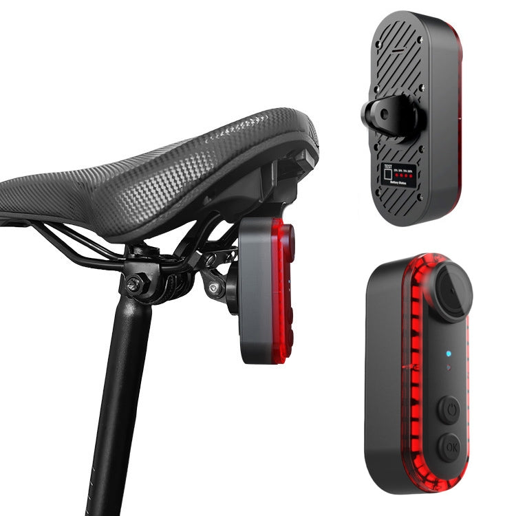 Bike Warning Tail Light 1080P WiFi Camera Recorder Waterproof Bicycle Rear Light for Riding Cycling, Rotate Mount, Clamp Mount, Strap Mount, Rearview Mirror Mount, Saddle Tube Mount - WAYBIKER