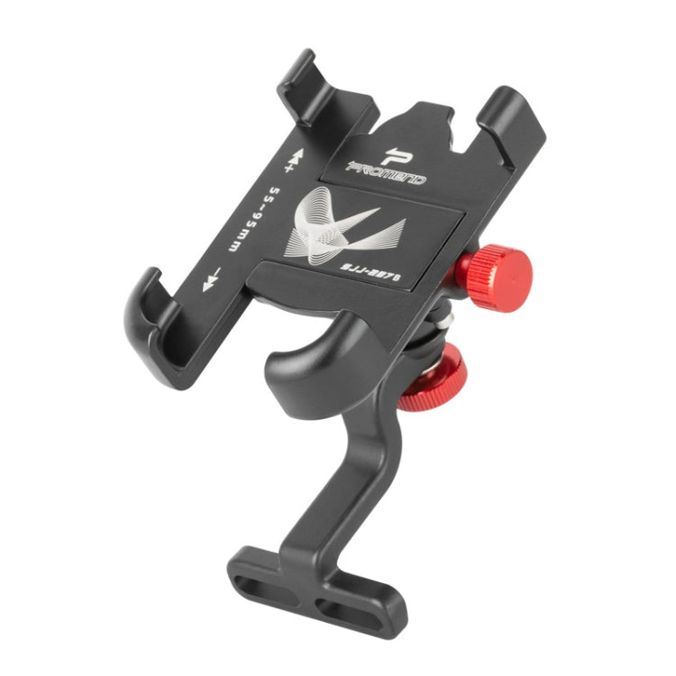 Bicycle Phone Holder Universal Aluminum Alloy Electric Bike Mount, PROMEND SJJ-297E Rearview Mirror Model, PROMEND SJJ-297B Handlebar Stand Model
