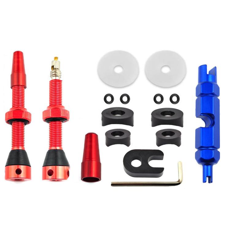 Mountain Road Bike Tubeless French Vacuum Valve, 44mm Black A, 44mm Red A, 60mm Black A, 60mm Red A, 44mm Black B, 44mm Red B, 60mm Black B, 60mm Red B