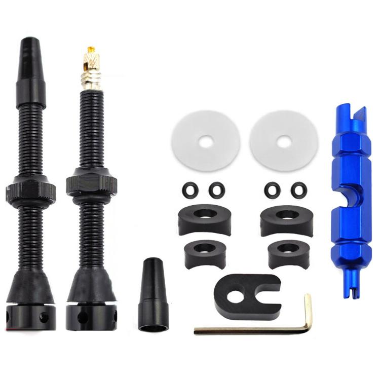 Mountain Road Bike Tubeless French Vacuum Valve, 44mm Black A, 44mm Red A, 60mm Black A, 60mm Red A, 44mm Black B, 44mm Red B, 60mm Black B, 60mm Red B