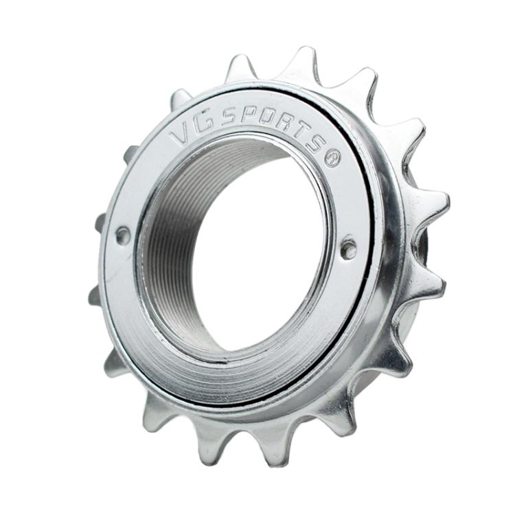 VG SPORTS Stroller Scooter Bicycle Single Speed Flywheel, 16T Silver, 16T Black, 16T Brown, 18T Silver, 18T Black, 18T Brown, 20T Silver, 20T Black, 20T Brown, 22T Silver, 22T Black, 22T Brown, 24T Brown - WAYBIKER