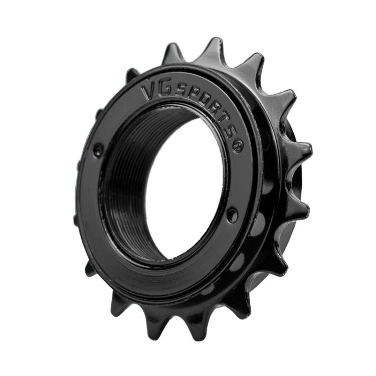 VG SPORTS Stroller Scooter Bicycle Single Speed Flywheel, 16T Silver, 16T Black, 16T Brown, 18T Silver, 18T Black, 18T Brown, 20T Silver, 20T Black, 20T Brown, 22T Silver, 22T Black, 22T Brown, 24T Brown - WAYBIKER