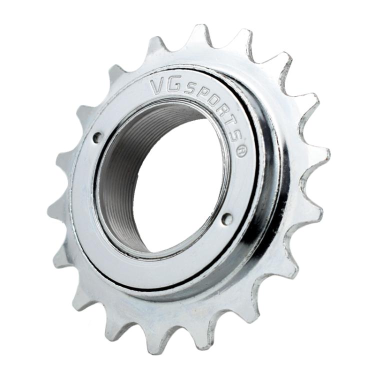 VG SPORTS Stroller Scooter Bicycle Single Speed Flywheel, 16T Silver, 16T Black, 16T Brown, 18T Silver, 18T Black, 18T Brown, 20T Silver, 20T Black, 20T Brown, 22T Silver, 22T Black, 22T Brown, 24T Brown - WAYBIKER