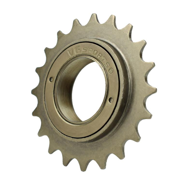 VG SPORTS Stroller Scooter Bicycle Single Speed Flywheel, 16T Silver, 16T Black, 16T Brown, 18T Silver, 18T Black, 18T Brown, 20T Silver, 20T Black, 20T Brown, 22T Silver, 22T Black, 22T Brown, 24T Brown - WAYBIKER