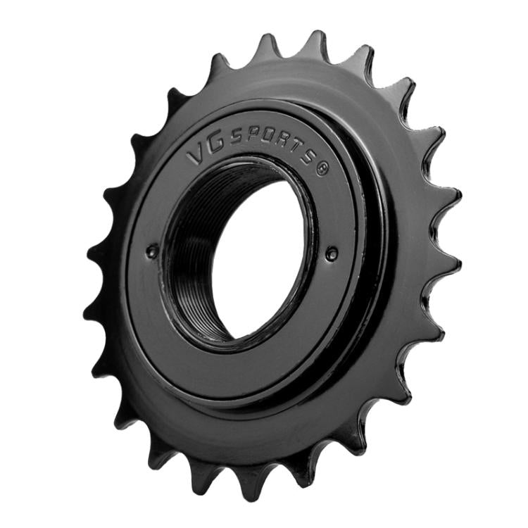 VG SPORTS Stroller Scooter Bicycle Single Speed Flywheel, 16T Silver, 16T Black, 16T Brown, 18T Silver, 18T Black, 18T Brown, 20T Silver, 20T Black, 20T Brown, 22T Silver, 22T Black, 22T Brown, 24T Brown - WAYBIKER