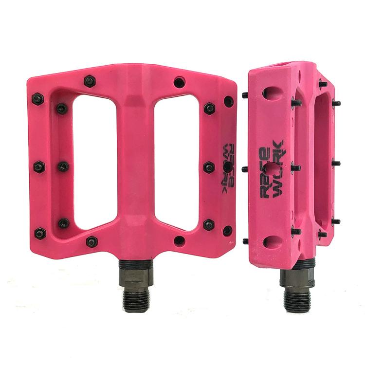 RACEWORK RK091 1pair Mountain Bike Nylon Fiber Pedals Cycling Anti-slip Pedals