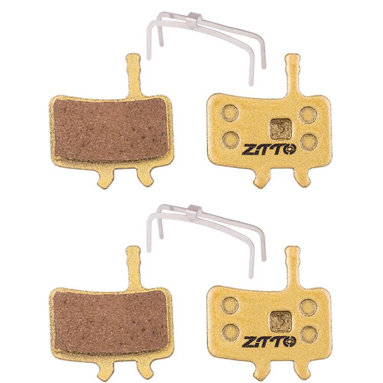 2pairs ZTTO Mountain Bike Full Metal Copper Base Lining Oil Disc Block Brake Pad