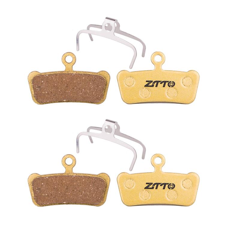 2pairs ZTTO Mountain Bike Full Metal Copper Base Lining Oil Disc Block Brake Pad