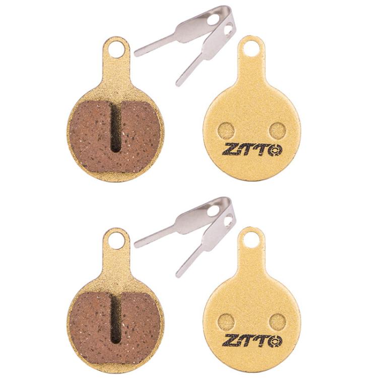 2pairs ZTTO Mountain Bike Full Metal Copper Base Lining Oil Disc Block Brake Pad