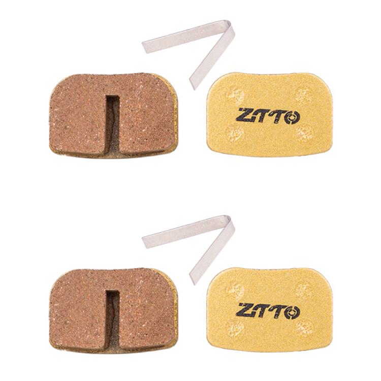 2pairs ZTTO Mountain Bike Full Metal Copper Base Lining Oil Disc Block Brake Pad