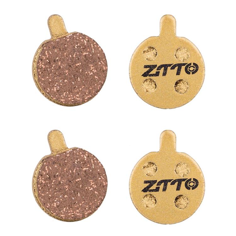 2pairs ZTTO Mountain Bike Full Metal Copper Base Lining Oil Disc Block Brake Pad