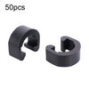 50pcs ZTTO Bicycle Plastic C-Clips Mountain Bike Shifter Cable Brake Clamps