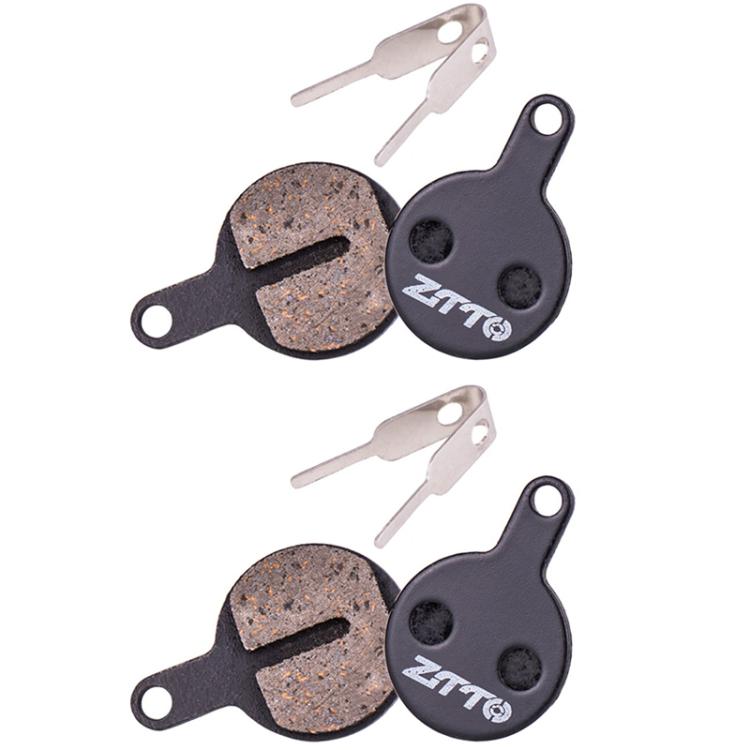 2pairs ZTTO Bicycle Disc Braking Pads Mountain Bike Semi-Metallic Resin Brake Pads