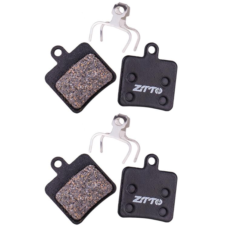 2pairs ZTTO Bicycle Disc Braking Pads Mountain Bike Semi-Metallic Resin Brake Pads