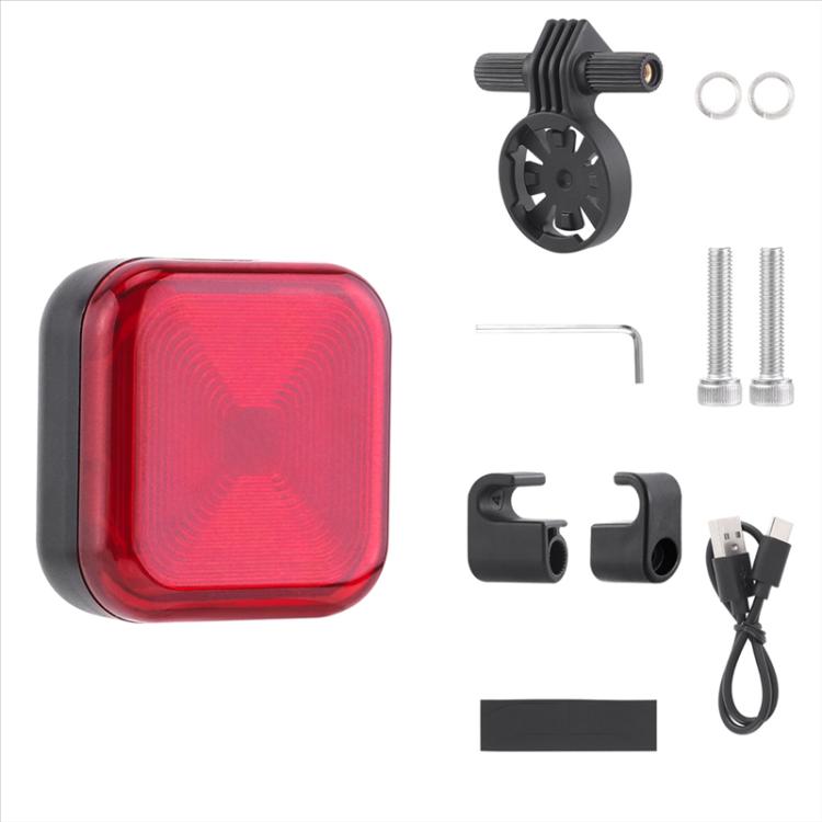 Bicycle Charging Taillights Smart Brake Sensing Taillights Night Riding Waterproof Warning Lights, Seat Cushion, Seat Post