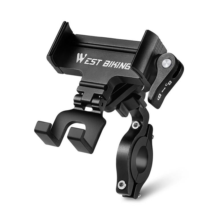 WEST BIKING Bicycle Phone Mount Aluminum Alloy Road / Mountain Bike Navigation Holder, Handlebar Black, Handlebar Silver, Handlebar Red, Stem Black, Stem Silver, Stem Red - WAYBIKER
