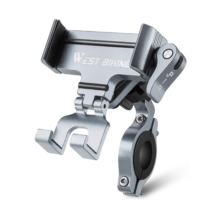 WEST BIKING Bicycle Phone Mount Aluminum Alloy Road / Mountain Bike Navigation Holder, Handlebar Black, Handlebar Silver, Handlebar Red, Stem Black, Stem Silver, Stem Red - WAYBIKER