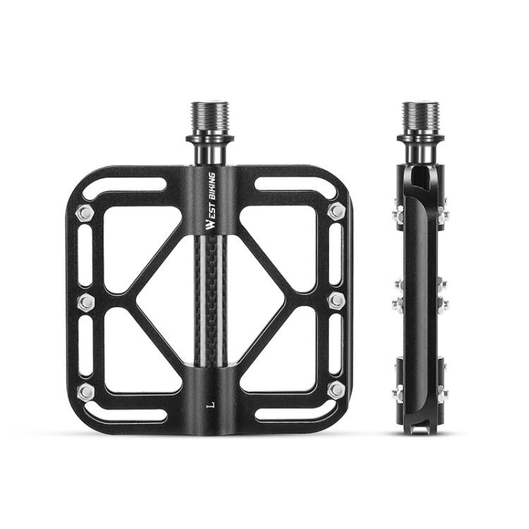 WEST BIKING Bicycle Titanium Shaft Triple Bearing Non-Slip Pedals