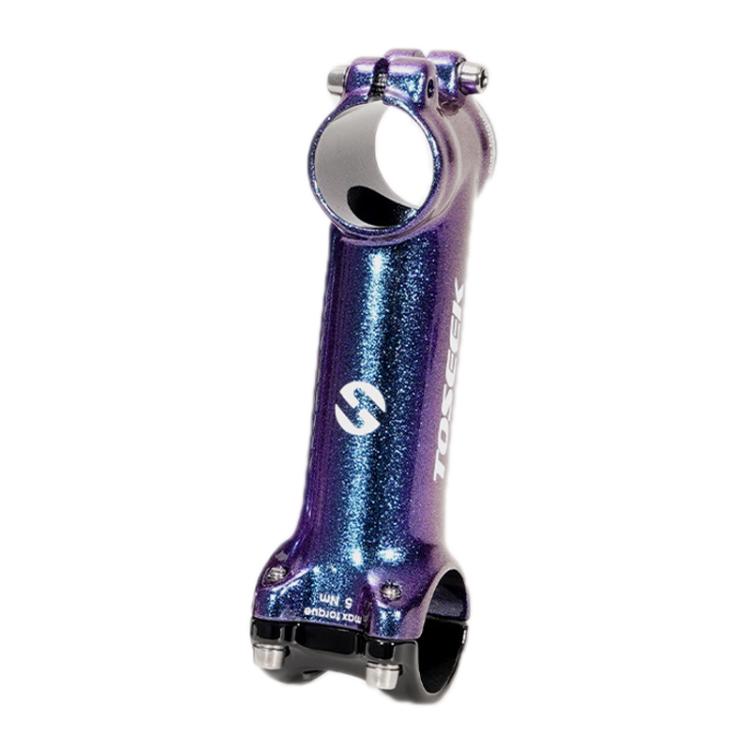 TOSEEK Aluminum Alloy Color-Changing Road Bike/Mountain Bike Stem, 6 Degrees 60mm, 6 Degrees 70mm, 6 Degrees 80mm, 6 Degrees 90mm, 6 Degrees 100mm, 6 Degrees 110mm, 17 Degrees 70mm, 17 Degrees 80mm, 17 Degrees 90mm, 17 Degrees 100mm, 17 Degrees 110mm