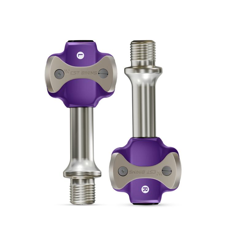 WEST BIKING Bicycle Road Bike Lock Pedal Double-Sided Lock 3 Bearing Bike Pedals