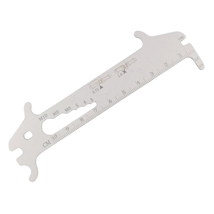 BIKERSAY 7-in-1 Chain Wear Indicator Tool Measuring Ruler Bicycle Maintenance Tool