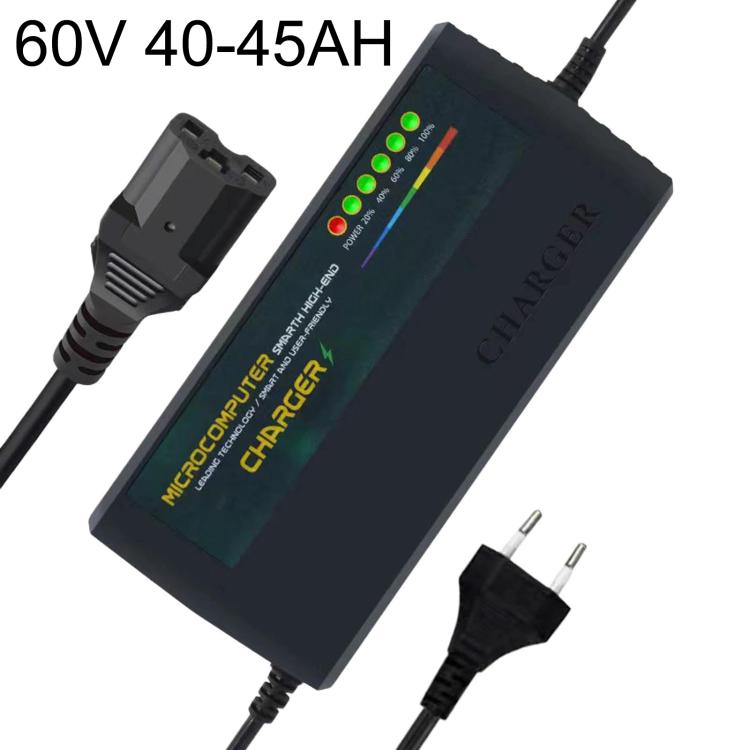 Auto Shut-Off Battery Charger For Electric Scooter & E-Bike EU Plug, 48V 40-45AH, 48V 50-52AH, 48V 58AH, 60V 12-14AH, 60V 20AH, 60V 30-35AH, 60V 40-45AH, 60V 50-52AH, 60V 58AH, 72V 12AH, 72V 20AH, 72V 30-35AH, 72V 40-45AH, 72V 50-52AH, 84V 20AH, 96V 20AH
