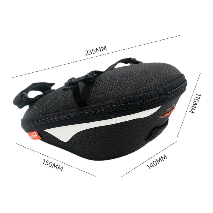 IBETA Quick-Release Hard Shell Bike Saddle Bag Water-Resistant Seat Bag For Road Bicycle, SB8 Plastic Base, SB9 Binding Buckle