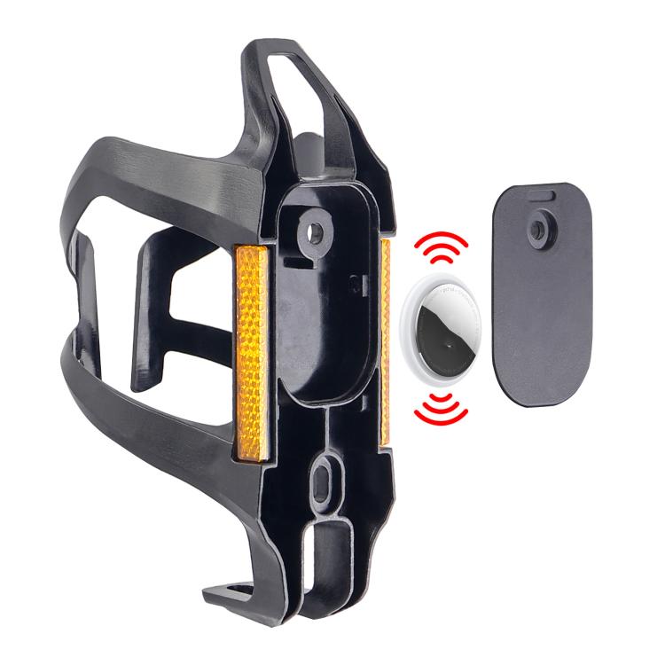 Bike Water Bottle Cage with Hidden Tracker Holder Compatible with AirTag / SmartTag or Huawei Tag